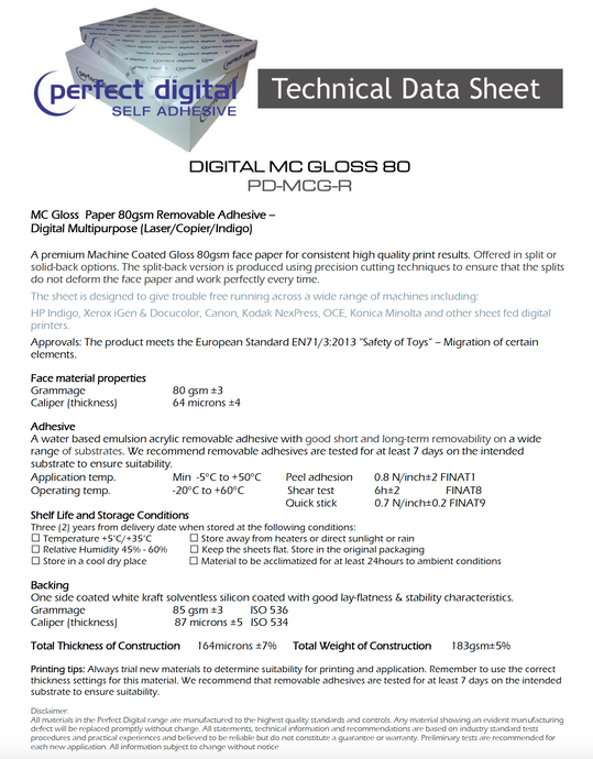 Perfect Digital - DIGITAL MC GLOSS 80 (PD-MCG-R)