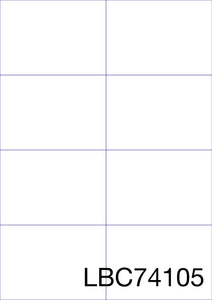 Rectangle A4 Die Cut Labels (square corners)