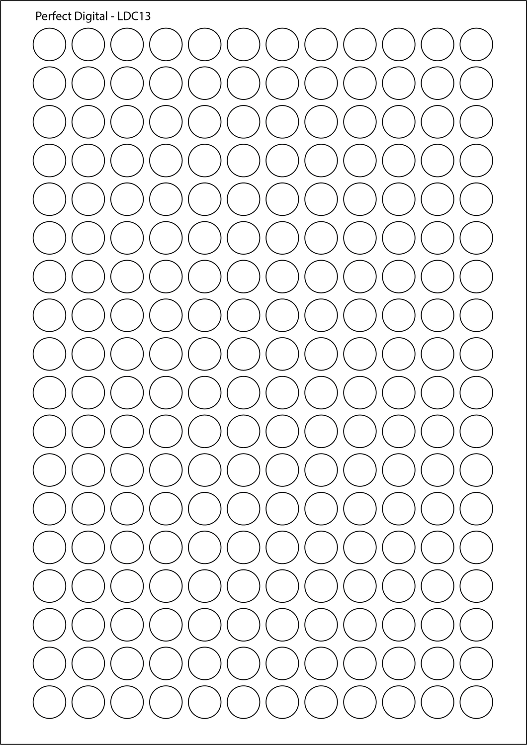 Circular A4 Die Cut Labels
