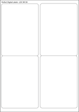 Load image into Gallery viewer, Rectangle A4 Die Cut Labels (rounded corners)