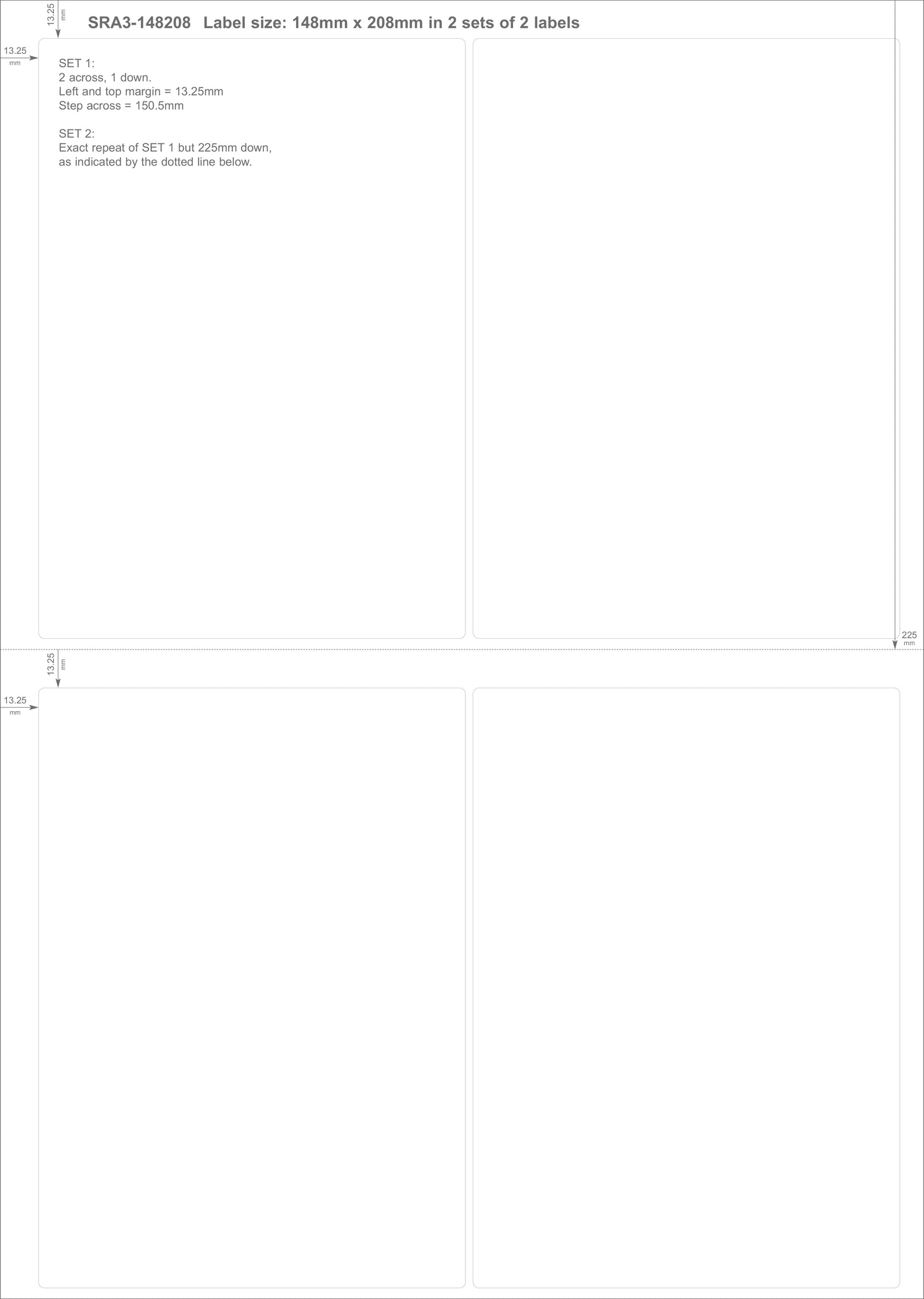 Load image into Gallery viewer, Rectangle SRA3 Die Cut Labels