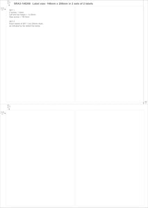 Rectangle SRA3 Die Cut Labels