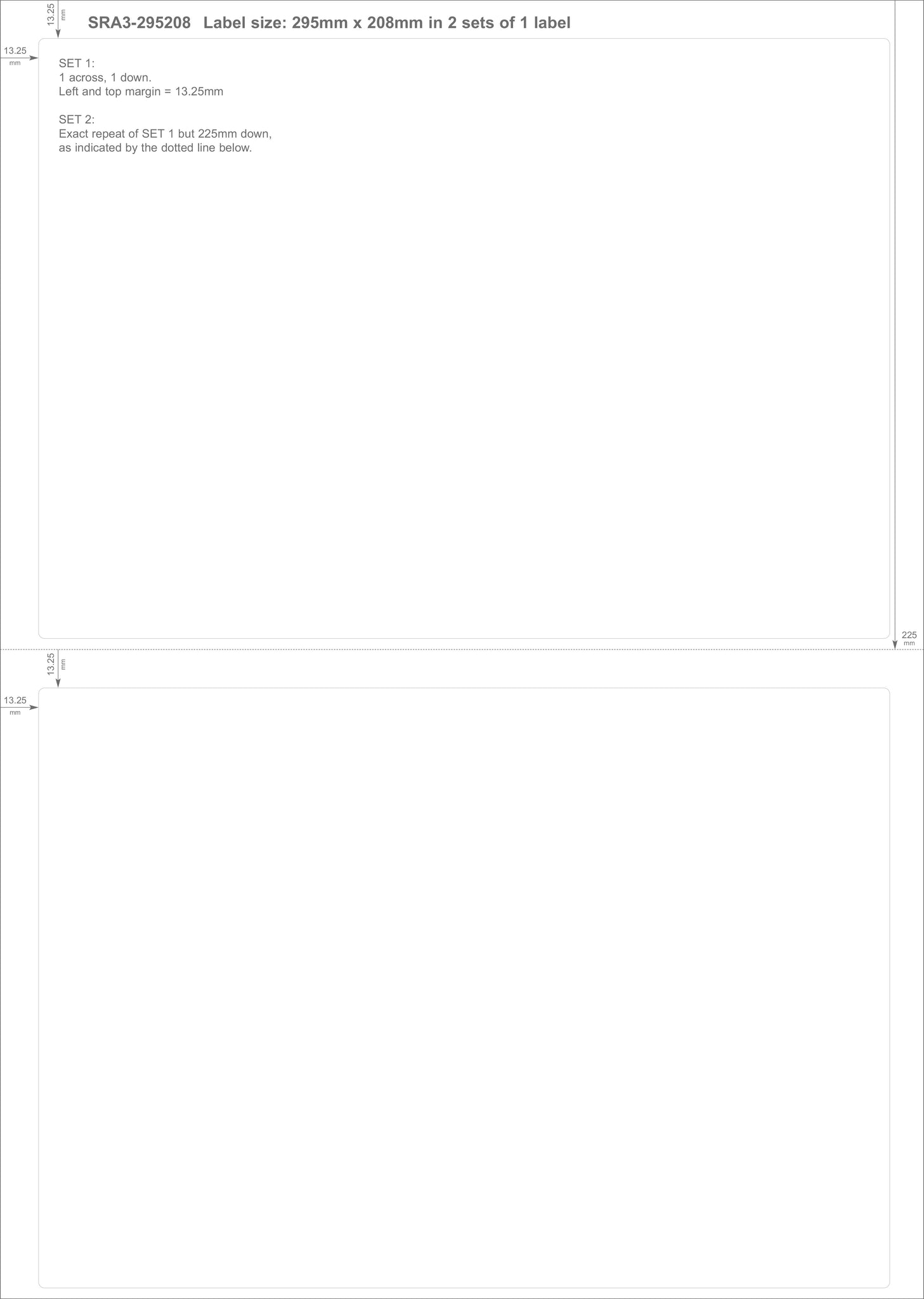 Load image into Gallery viewer, Rectangle SRA3 Die Cut Labels
