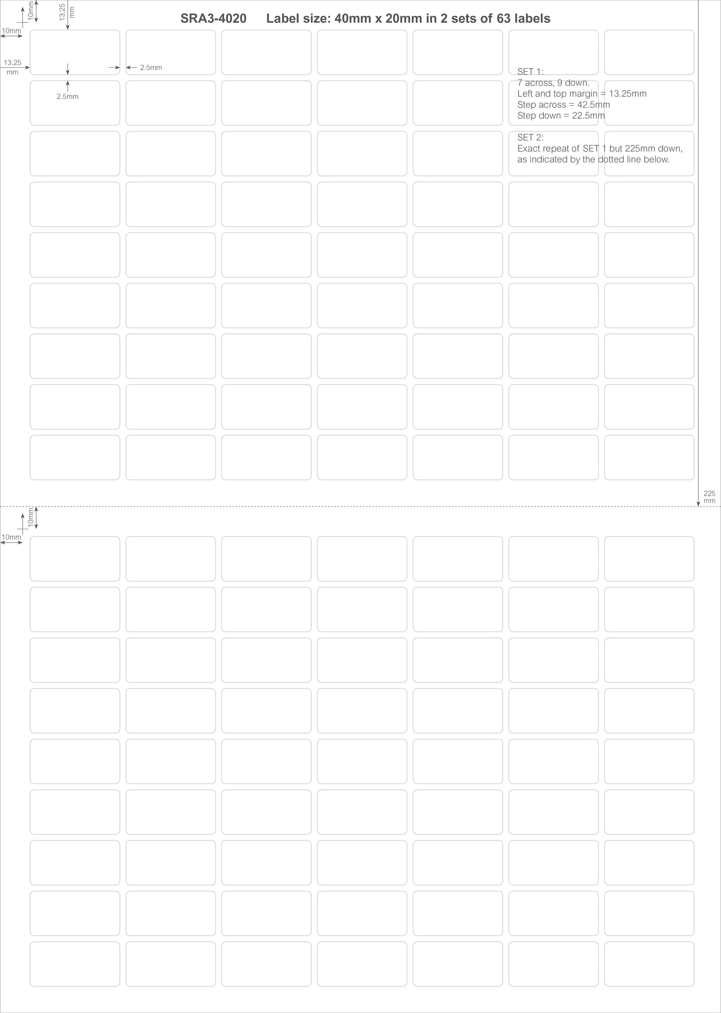 Load image into Gallery viewer, Rectangle SRA3 Die Cut Labels