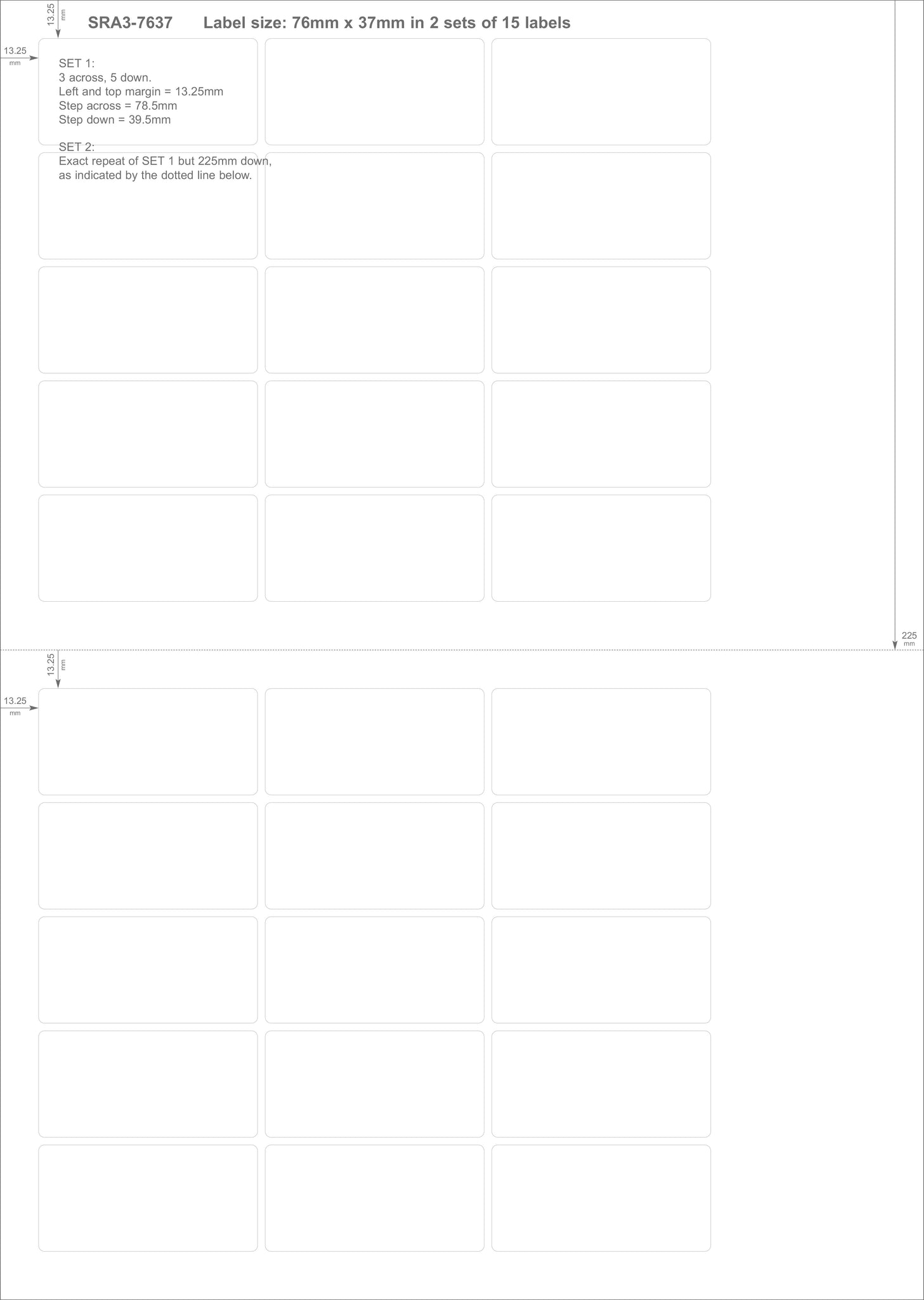 Load image into Gallery viewer, Rectangle SRA3 Die Cut Labels