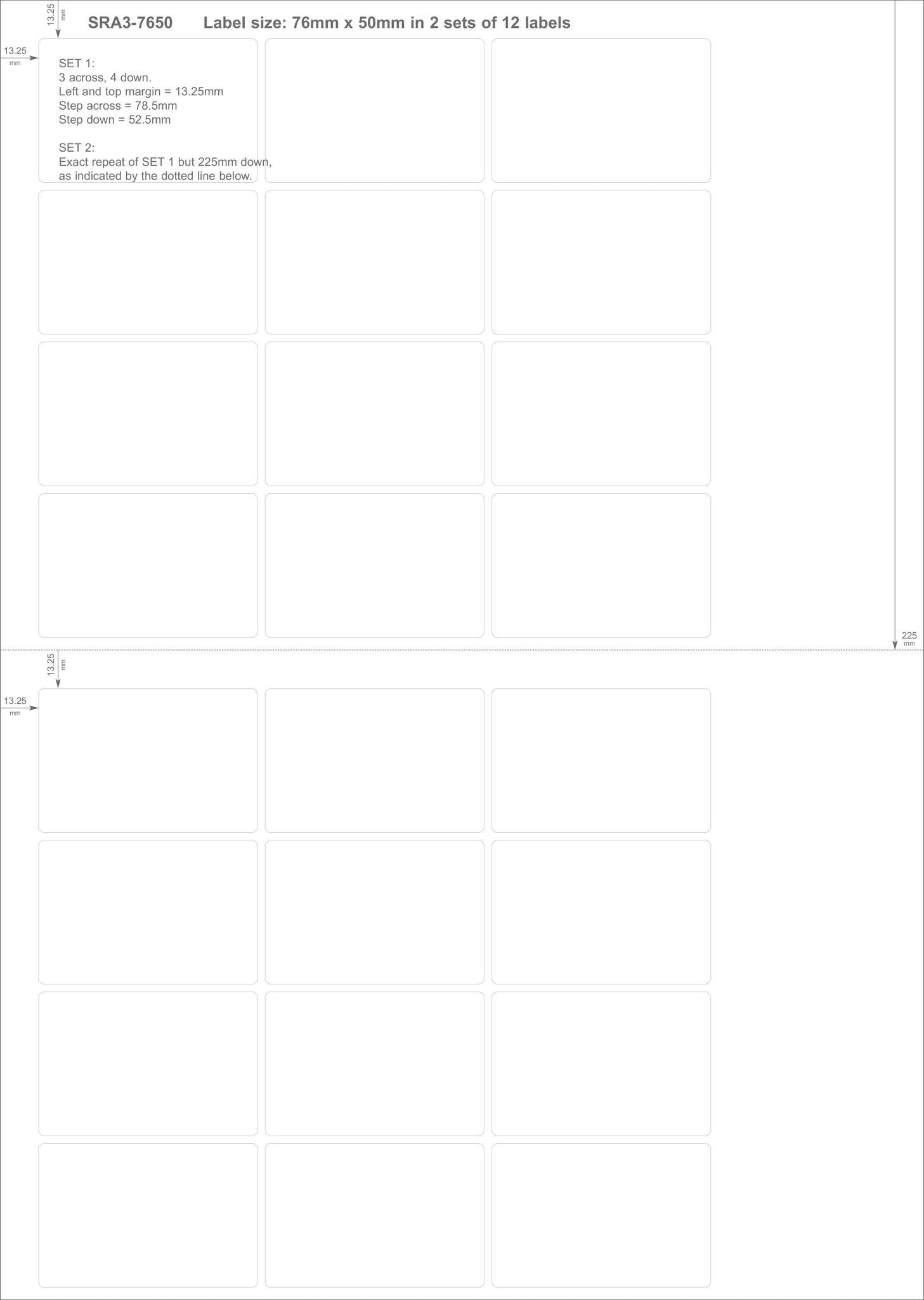 Load image into Gallery viewer, Rectangle SRA3 Die Cut Labels