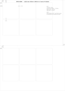 Square SRA3 Die Cut Labels