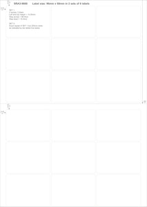 Rectangle SRA3 Die Cut Labels