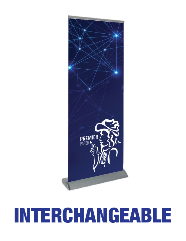 Interchangeable - Roll Up Banner Stand