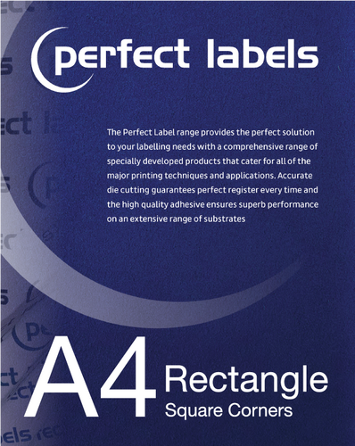 Rectangle A4 Die Cut Labels (square corners)