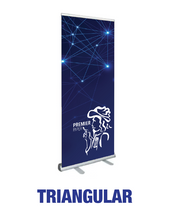 Load image into Gallery viewer, Triangular - Roll Up Banner Stand